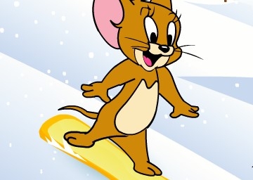 Игра Джерри Катаеться на Сноуборде