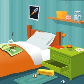 Игра Найди 10 Отличий: Детская Комната
