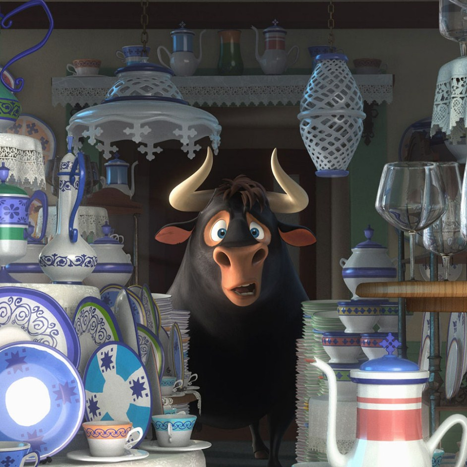 Игра Фердинанд Пазл: Бык в Посудной Лавке