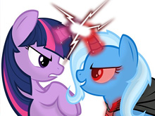 Игра Пони - Искорка против Трикси