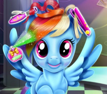 Игра Пони: Прическа для Радуги Дэш