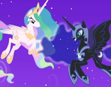 Игра Селестия Против Лунной Пони