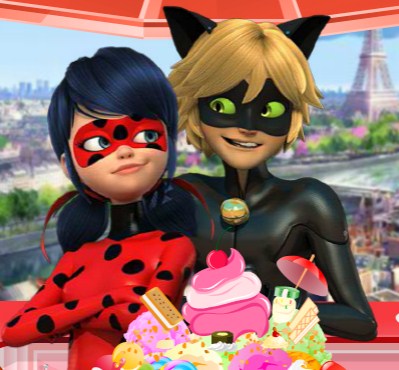 Игра Леди Баг и Супер Кот Едят Десерты