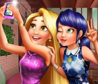 Игра Леди Баг и Рапунцель: Селфи в Париже