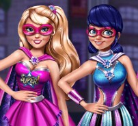 Игра Одевалка Леди Баг и Барби
