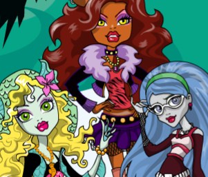 Игра Раскраски Монстр Хай