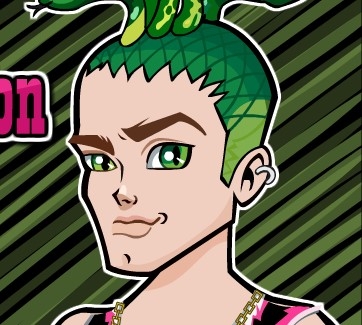 Игра Монстер Хай: Причёска Дьюса Горгон