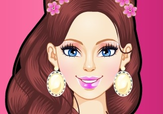 Игра Сверкающий Макияж Барби