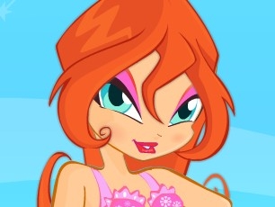 Игра Винкс: Макияж и Прическа Блум