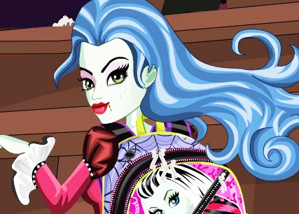 Игра Монстр Хай: Школьный Рюкзак