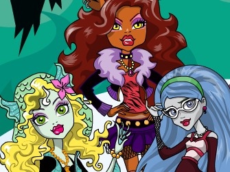 Игра Монстр Хай: Раскраска