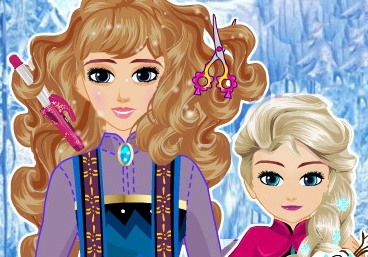 Игра Причёски Эльзы и Её Мамы