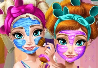 Игра Реальный Макияж Эльзы и Анны