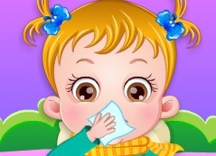 Игра Малышка Хейзел:  Болеет