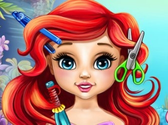Игра Малышка Ариэль Парикмахерская