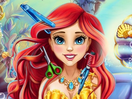 Игра Причёска Ариэль: Парикмахерская