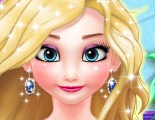Игра Радужная Прическа для Эльзы