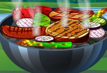 Игра Готовим Еду на Природе