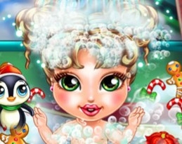 Игра Рождественское Купание Малышки