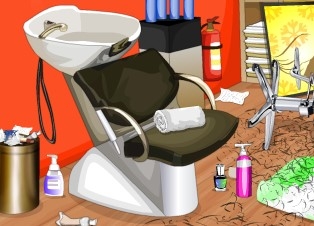 Игра Уборка в Парикмахерской