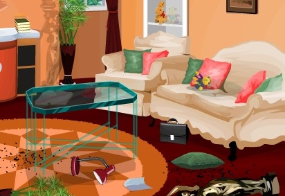 Игра Уборка в Гостинной