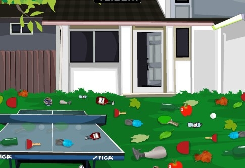 Игра Уборка во Дворе