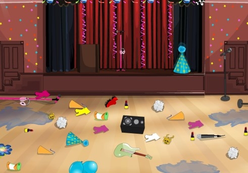 Игра Уборка в Школьном Зале