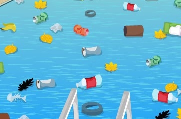 Игра Уборка в Бассейне