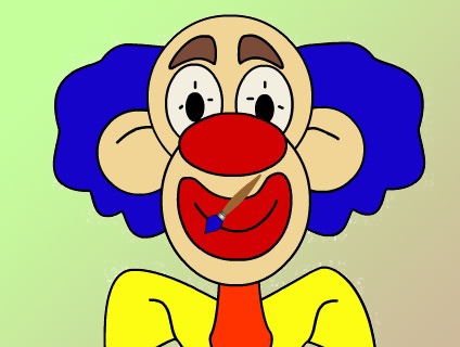 Игра Раскрась Клоуна