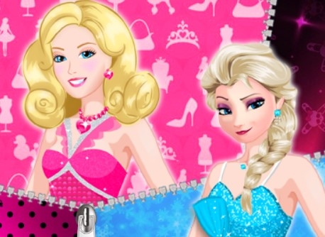 Игра Одевалки Барби на Двоих