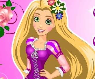 Игра Рапунцель: Весенняя Причёска
