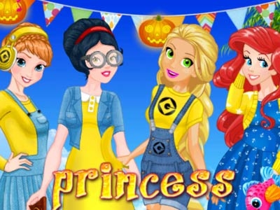 Игра Одевалка: Принцессы или Миньоны