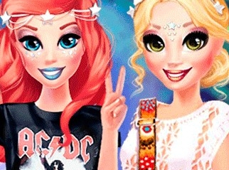 Игра Принцессы: Стиль Для Рок Концерта
