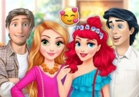 Игра Ариэль и Рапунцель: Совместный Праздник