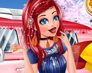 Игра Одевалка: Выходные Девушек Хиппи