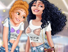 Игра Одевалка: День Шопинга Принцесс