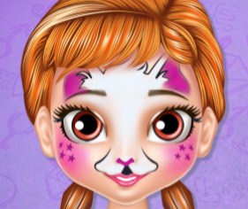 Игра Маленькая Принцесса Анна: Живопись на Лице
