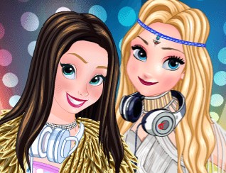 Игра Анна и Эльза Диджеи