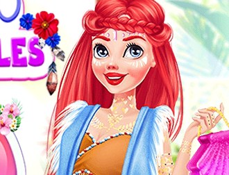 Игра Прически Рыжеволосых Диснеевских Принцесс