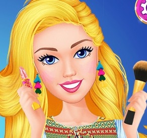 Игра Барби: Домашний Макияж