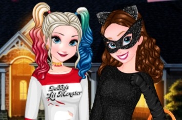 Игра Анна и Эльза: Хэллоуинcкая Ночь