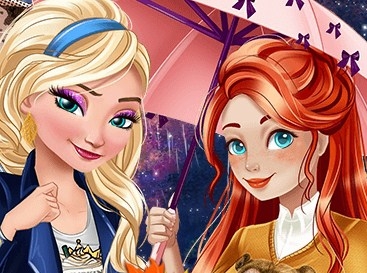 Игра Принцессы Осеннее Переодевание