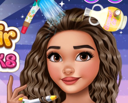 Игра Моана: Уход за Волосами