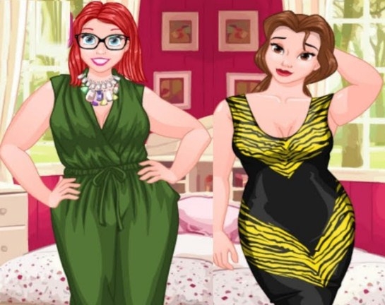 Игра Одень Принцесс с Приятной Полнотой