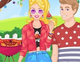 Игра Барби: Барбекю Пати