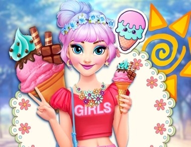 Игра Эльза: Лето Пастельных Тонов