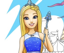 Игра Барби Город Мечты: Раскрась Животных