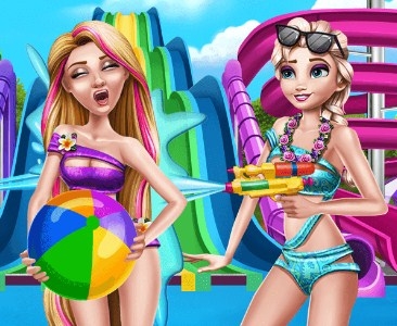 Игра Холодное Сердце в Аквапарке