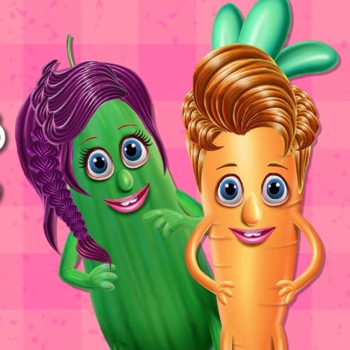 Игра Овощи в Парикмахерской