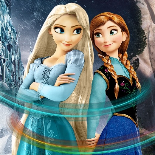 Игра Пазл Эльза и Анна